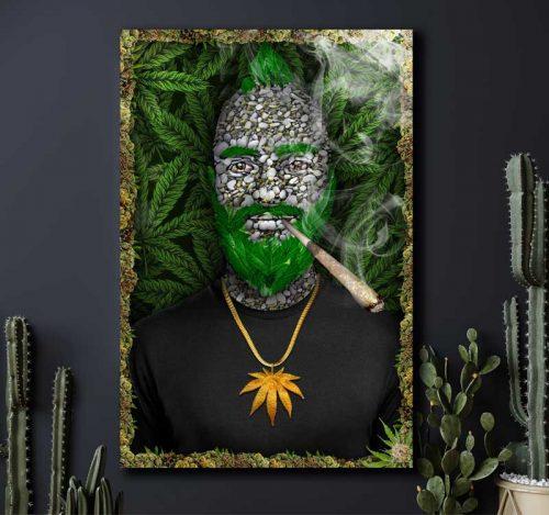 Get stoned | Personalized Cannabis Portrait Digital Portrait